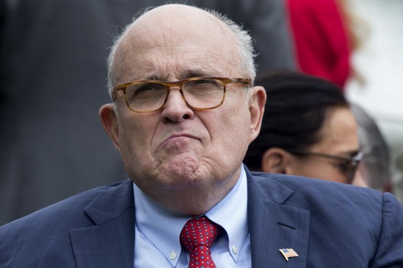 epa07883527 (FILE) - Attorney to US President Donald J. Trump, Rudy Giuliani attends the White House Sports and Fitness Day at the South Lawn of the White House in Washington, DC, USA, 30 May 2018 (re ...