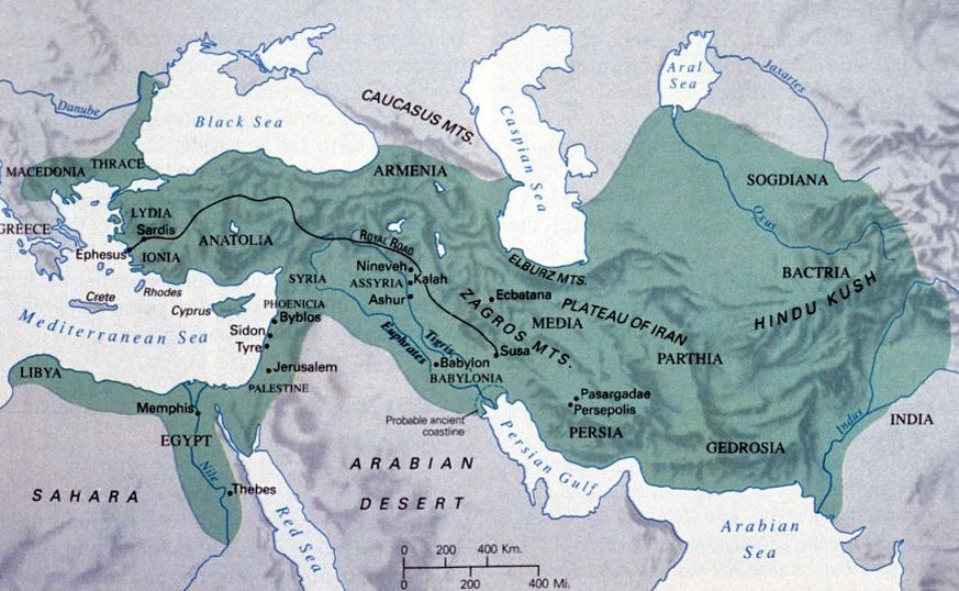 Karte Perserreich, Achämenidenreich