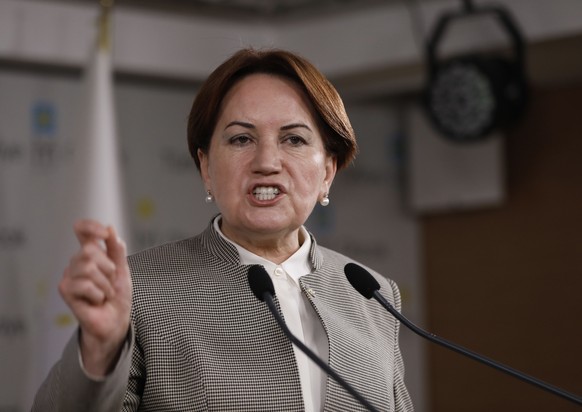 Meral Aksener, leader of Turkey&#039;s Iyi (Good) Party, and a candidate to run in the presidential contest against president Recep Tayyip Erdogan in a surprise snap election on June 24, speaks about  ...