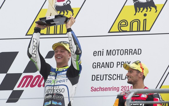 Vor einem Jahr feierte Dominique Aegerter beim GP von Deutschland seinen bislang einzigen Sieg.