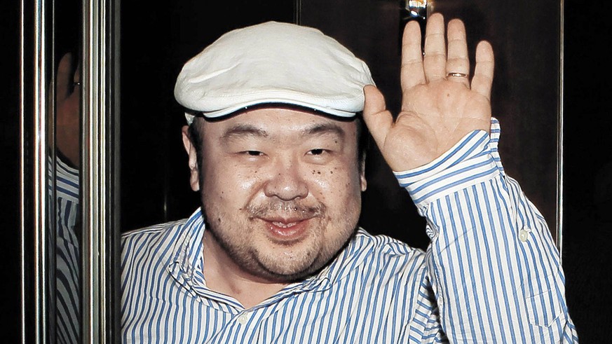 FILE - In this June 4, 2010, file photo, dressed in jeans and blue suede loafers, Kim Jong Nam, the eldest son of then North Korean leader Kim Jong Il, waves after his first-ever interview with South  ...