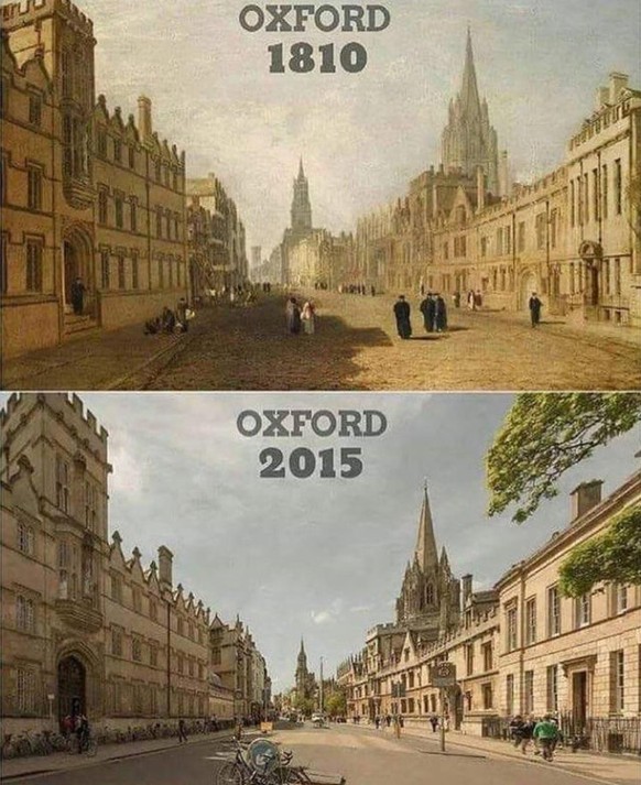 Eine Strasse, die sich in den letzten 200 Jahren nicht wirklich verÀndert hat.