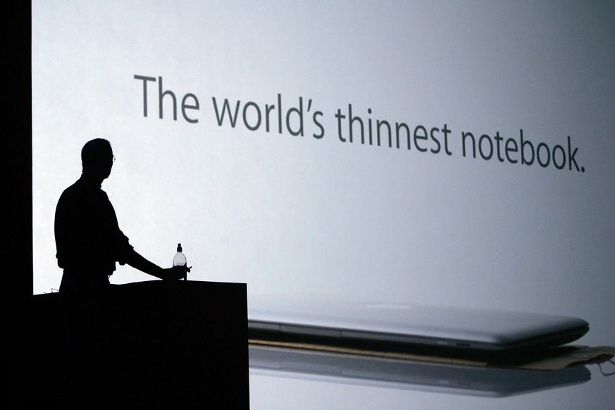 2008 präsentierte Steve Jobs das erste Macbook Air.
