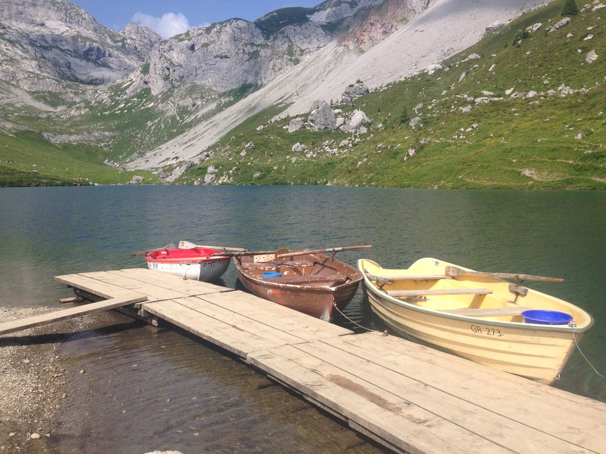 Einer von vielen wunderschönen Orten der Schweiz, von denen er zuvor nie gehört hatte: der Partnunsee in St.Antönien.