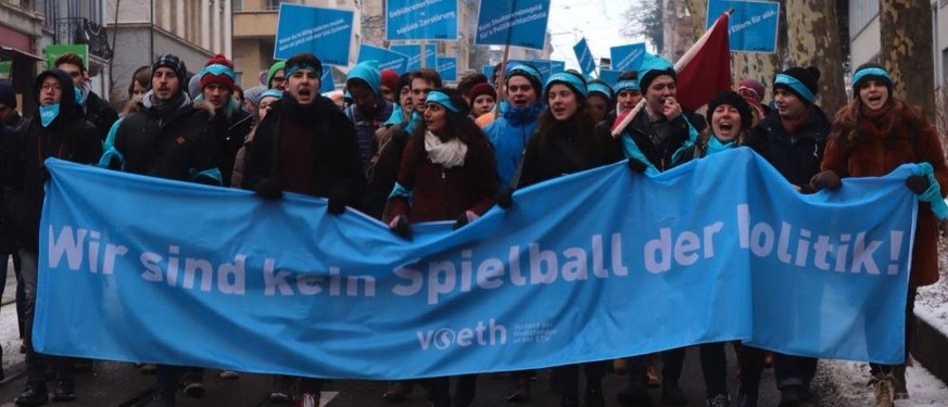 Im März protestierten ETH-Studierende in Zürich gegen höhere Studiengebühren.