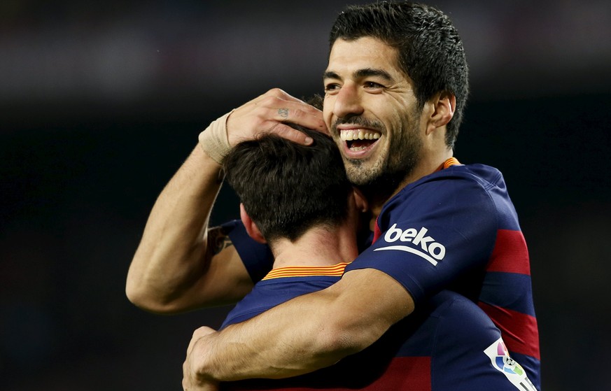 Haben gut lachen: Lionel Messi und Luis Suárez.