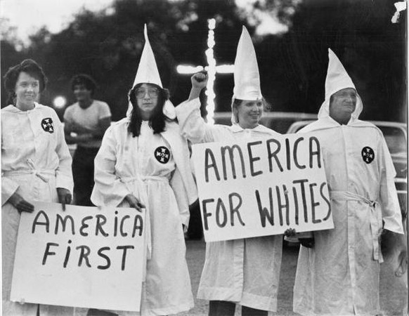 «Amerika für Weisse:» Klan-Demo in den 70er-Jahren in Florida.