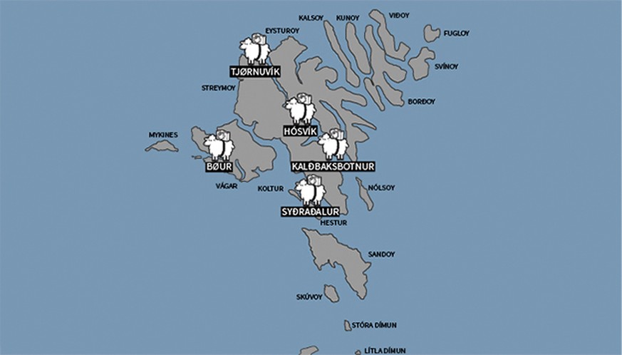 Über die Tourismus-Website gelangt man zu den Aufnahmen von&nbsp;Hósvík und weiteren Orten.