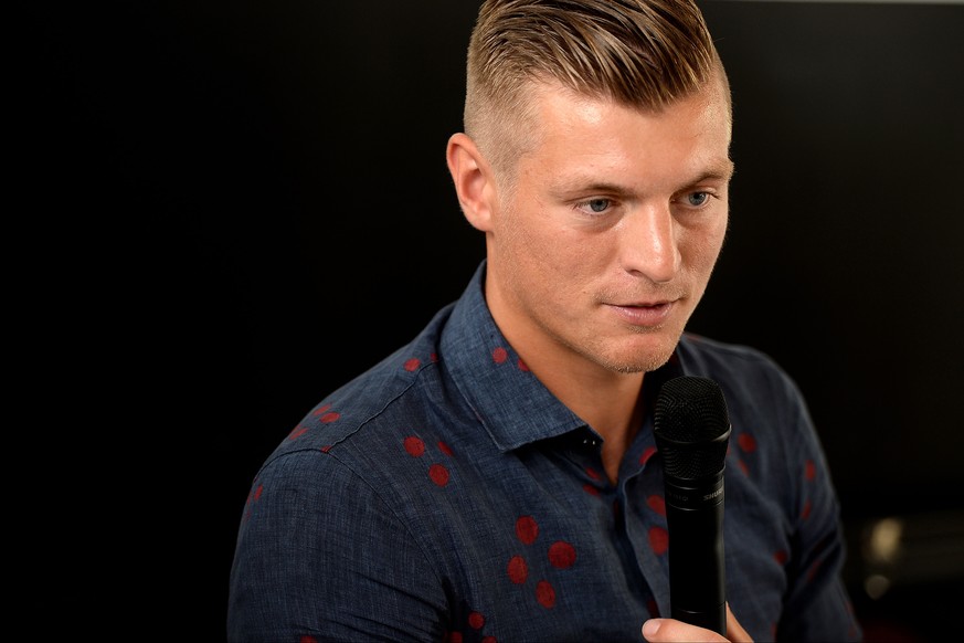 COLOGNE, GERMANY - JULY 02: Toni Kroos looks on during the launch press conference of the Toni Kroos Foundation at Club Astoria on July 2, 2015 in Cologne, Germany. (Photo by Sascha Steinbach/Bongarts ...