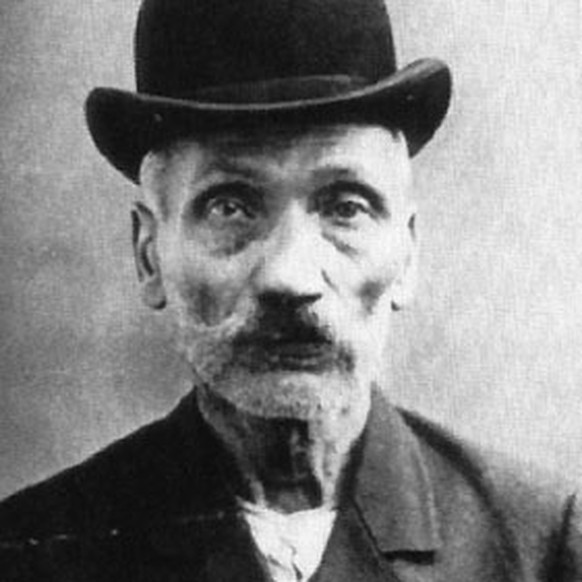Friedrich Wilhelm Voigt, besser bekannt als Hauptmann von Köpenick, auf einem undatierten Polizeifoto.