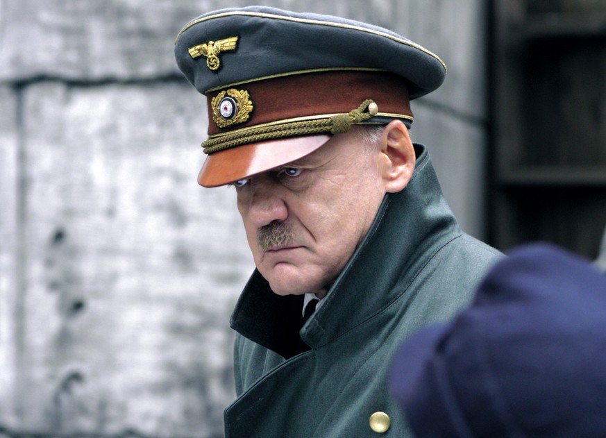 FILE - In this Aug. 23, 2004 file photo originally released by Constantin Film, Swiss actor Bruno Ganz is seen as Adolf Hitler in the movie &quot;Der Untergang&quot; (The Downfall). The film, directed ...