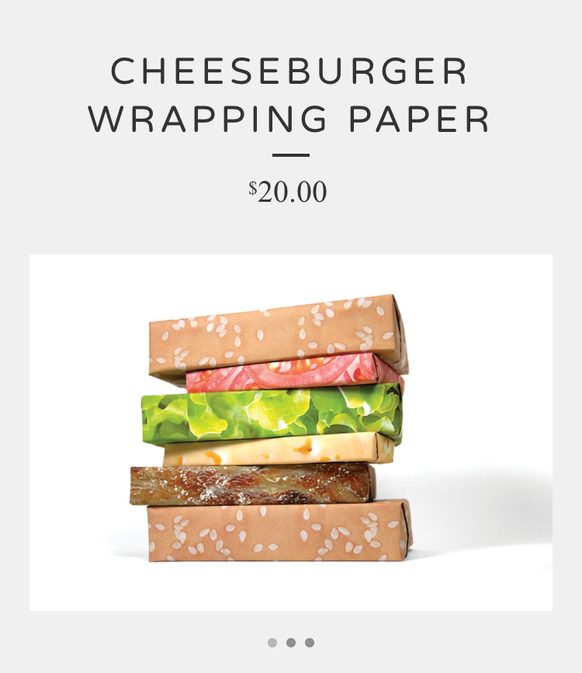 Cheesburger Wrapping Paper
https://imgur.com/gallery/uvYAX