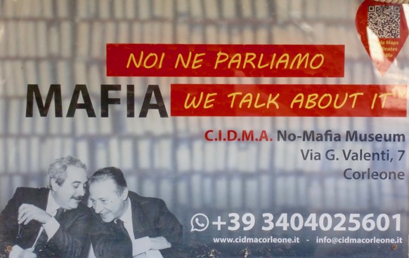 Ein Flyer vom Mafia-Museum.