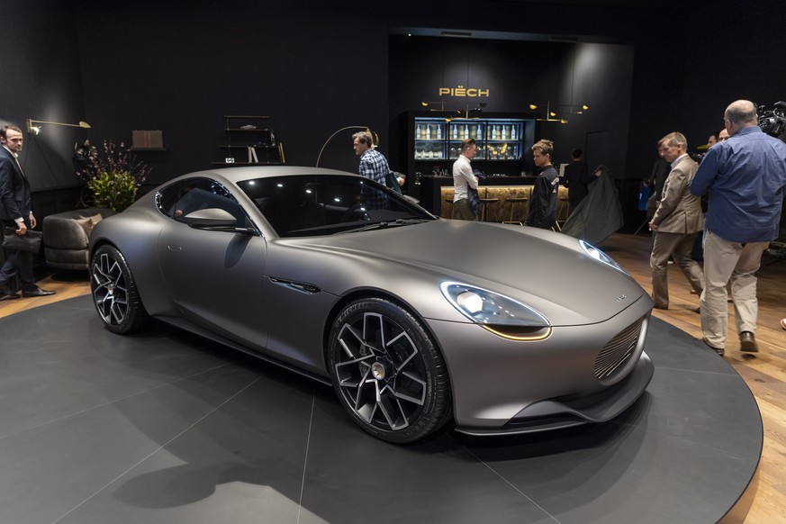 epa07415006 The new electric car Piech Mark Zero by Piech Automotive AG from Switzerland is presented during the first media day at the 89th Geneva International Motor Show in Geneva, Switzerland, 05  ...