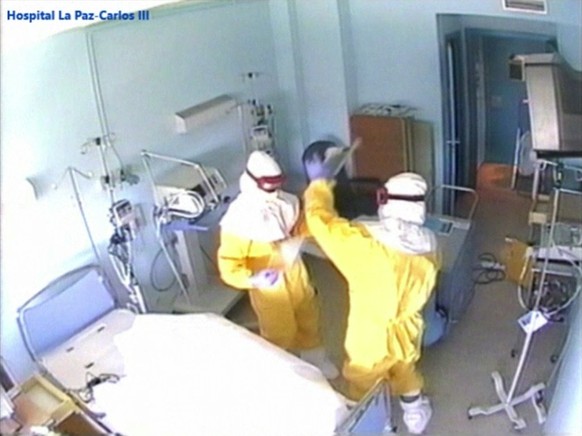 Das Zimmer des Ebola-Opfers García Viejo, in dem sich die Pflegerin angesteckt hat.