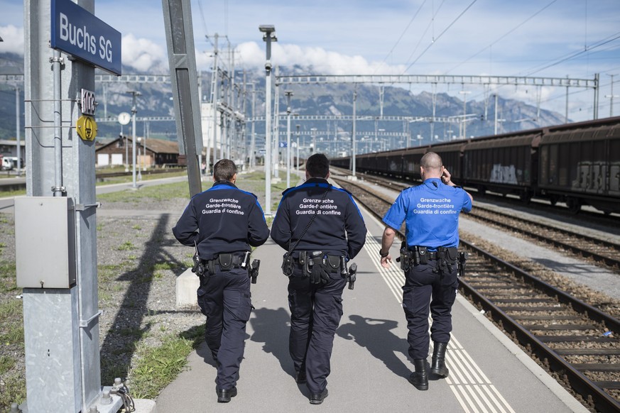 Grenzpolizisten in Buchs SG.