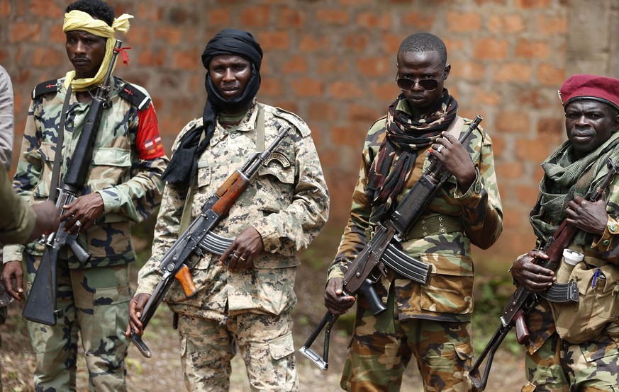 Kämpfer der Séléka-Rebellen in Bambari, Zentralafrikanische Republik. (Mai 2014).&nbsp;