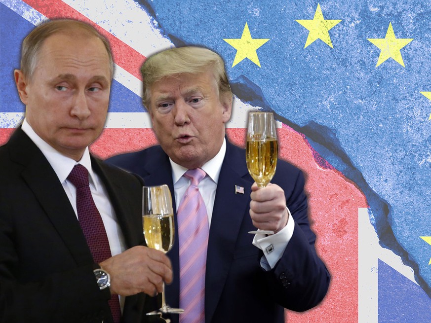 Putin und Trump stossen auf den Brexit an