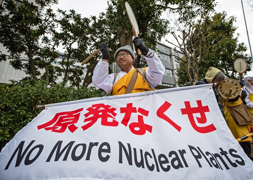 In Japan kommt es seit der Katastrophe von Fukushima regelmässig zu Demonstrationen.