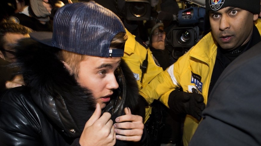 Justin Bieber stellte sich am Mittwoch der Polizei in Toronto