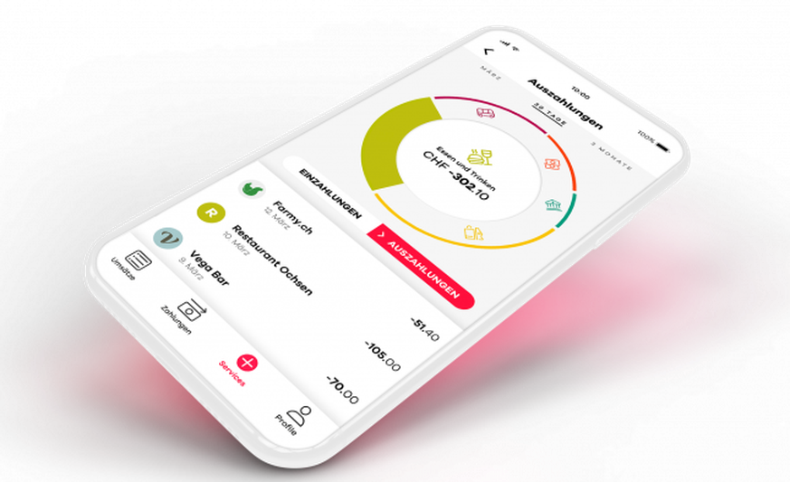 Mit der neuen Bank-App des Schweizer Start-ups Neon lassen sich Bankgebühren sparen.