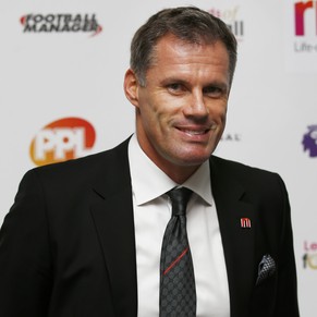 Football Soccer Britain - Premier League Legends of Football Charity Event - Grosvenor House Hotel, Park Lane, London - 5/10/16
Sky TV pundit and former Liverpool player Jamie Carragher poses as he a ...