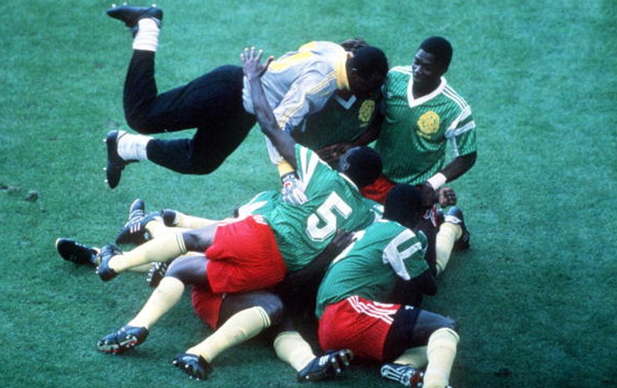 Kamerun jubelt – 1990 absolvieren die «unbezähmbaren Löwen» ihre beste WM.
