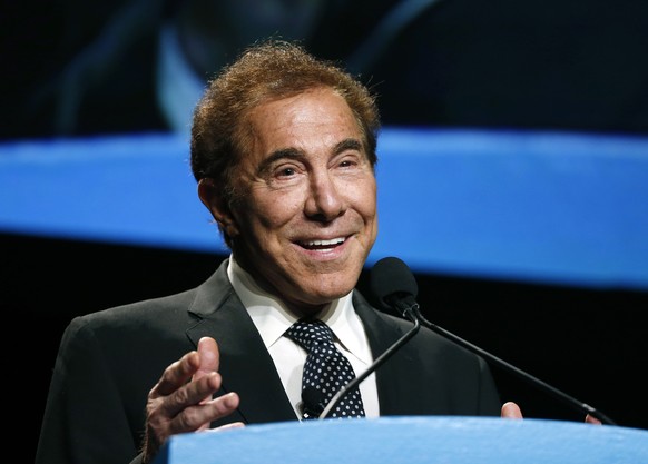 FILE - In this Jan. 15, 2015, file photo, Steve Wynn, CEO of Wynn Resorts, delivers the keynote address at Colliers International Annual Seminar at the Boston Convention Center in Boston. The state of ...
