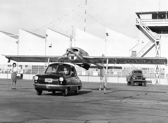 Durch die Entfernung der Flugflächen konnte der ConvairCar wie ein normales Automobil gefahren werden.
