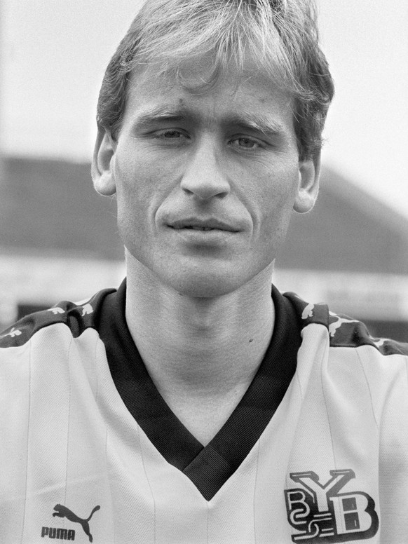 Weber Martin, Fussballspieler bei den Young Boys, aufgenommen im August 1986. (KEYSTONE/Str)