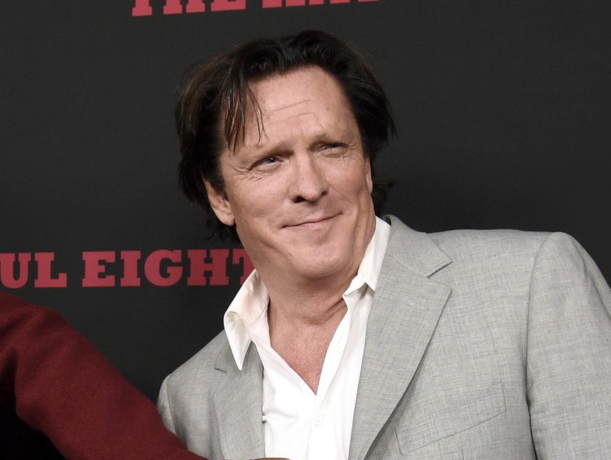 FILE - This Dec. 7, 2015 file photo shows actor Michael Madsen at the premiere of &quot;The Hateful Eight&quot; in Los Angeles. Police have arrested Madsen after they say he was stopped while driving  ...