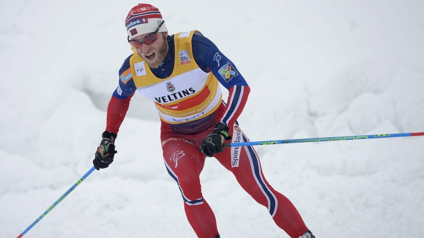 Norway&#039;s Martin Johnsrud Sundby competes to win the Men&#039;s Skiathlon 15km classic and 15km free style event of the FIS Cross Country Skiing World Cup, the Lahti Ski Games in Lahti, Finland, F ...