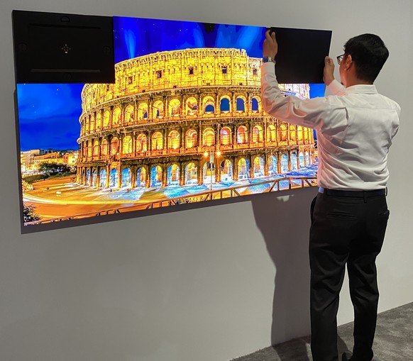 Samsungs Micro-LED-Technik erlaubt modulare TV-Geräte.