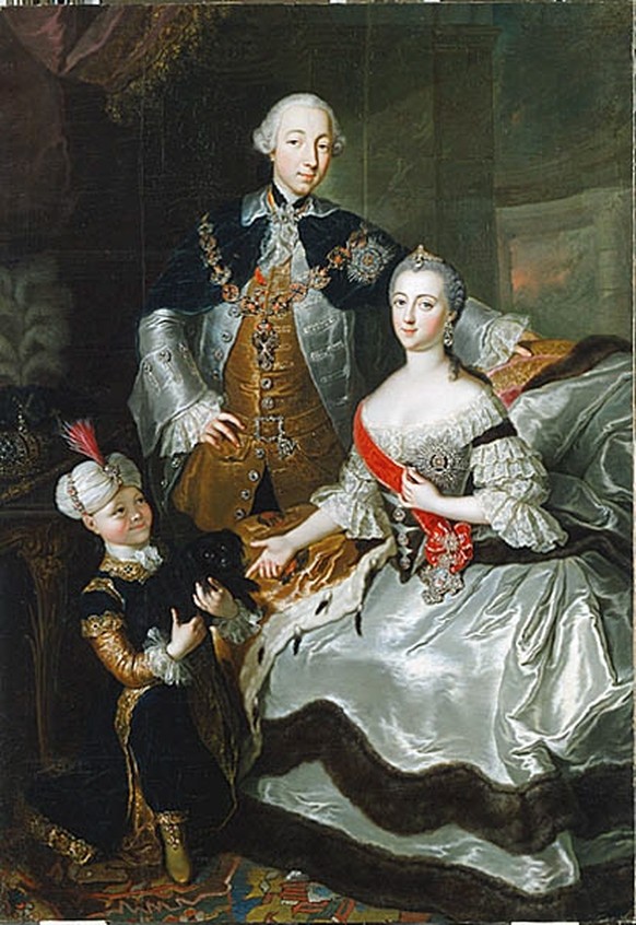 Peter und Katharina mit ihrem vermeintlich gemeinsamen Sohn Paul.