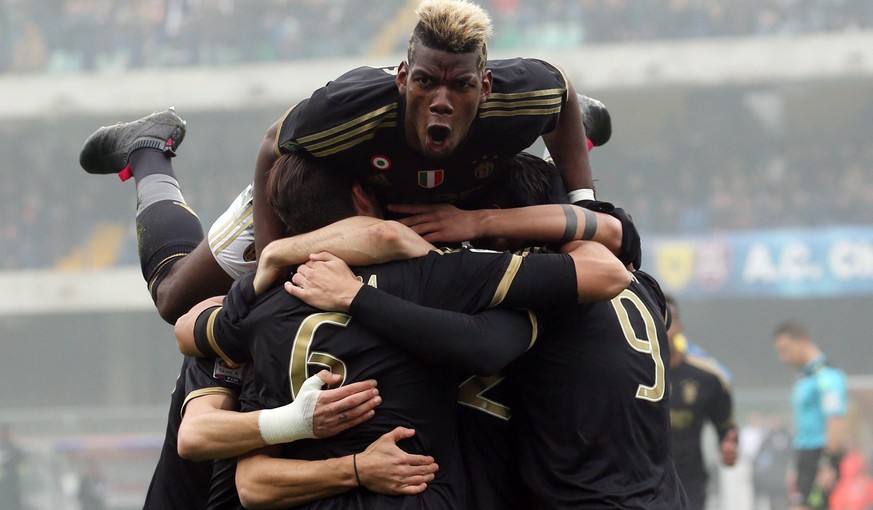 Superstar Paul Pogba und seine Teamkollegen lassen in Verona nichts anbrennen.