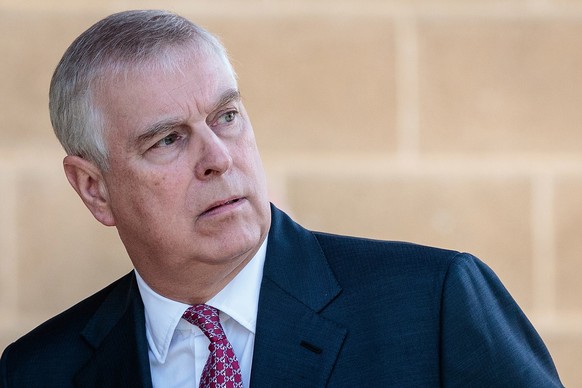 epa08005337 (FILE) Britain&#039;s Prince Andrew, Duke of York arriving at Murdoch University in Perth, Western Australia, Australia, 02 October 2019. Prince Andrew is facing a backlash following his N ...