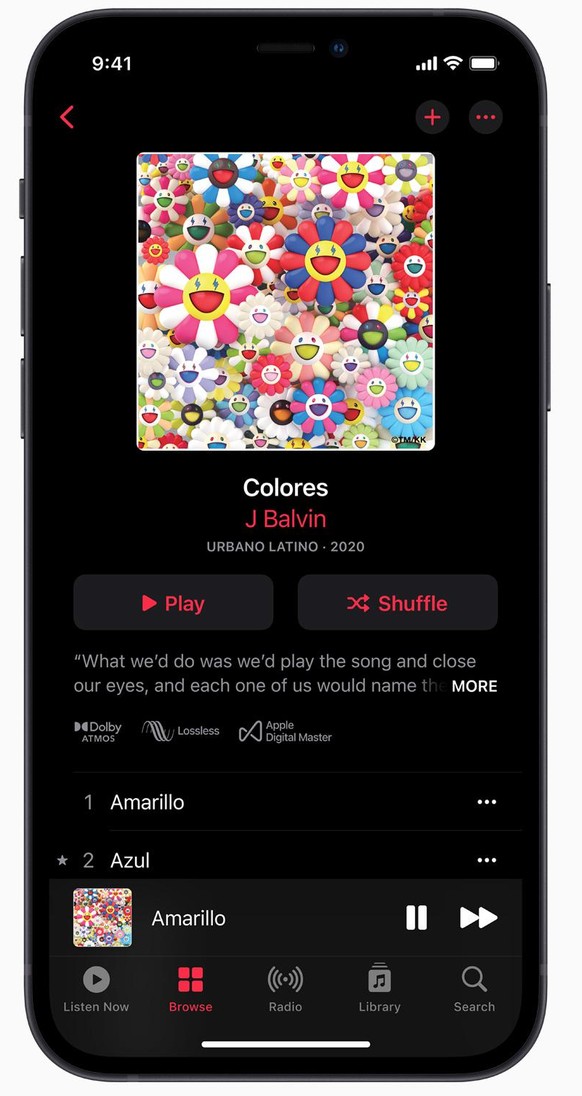 3D-Audio mit Dolby Atmos und Lossless Audio sind ab Juni 2021 für Apple Music Abonnent:innen verfügbar.