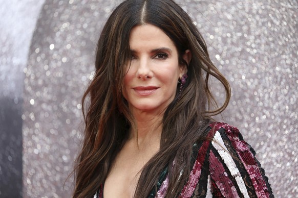 Actress Sandra Bullock poses for photographers upon arrival at the premiere of the film &#039;Ocean&#039;s 8&#039; in central London, Wednesday, June 13, 2018. (Photo by Vianney Le Caer/Invision/AP)