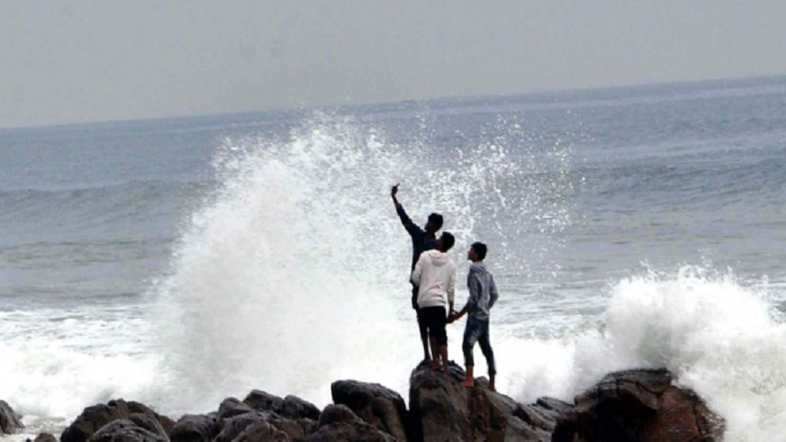 Selfie an der Küste von Goa