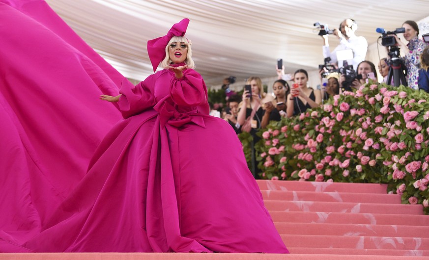 Lady Gaga attends The Metropolitan Museum of Art&#039;s Costume Institute benefit gala celebrating the opening of the &quot;Camp: Notes on Fashion&quot; exhibition on Monday, May 6, 2019, in New York. ...