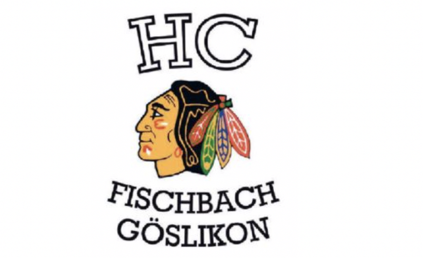 Durchaus ein Hingucker: Das Logo der Chicago Blackhawks des HC Fischbach-Göslikon.