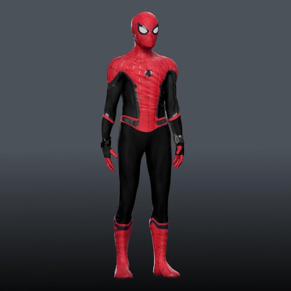 Spider-Man: Far From Home, red and black suit