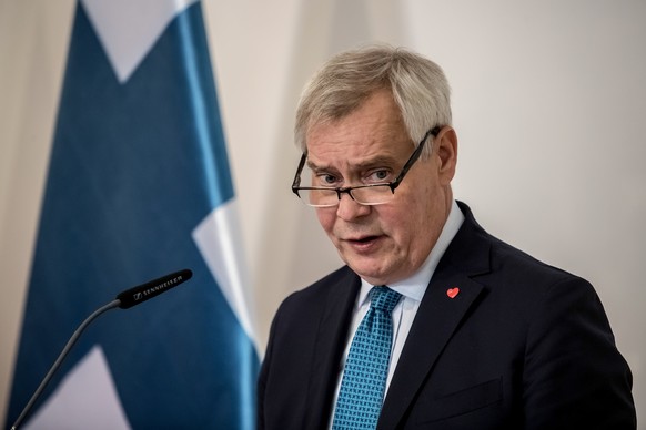 epa07881428 Finnish Prime Minister Antti Rinne during a joint press conference with Czech Prime Minister Babis following their meeting in Prague, Czech Republic, 30 September 2019. EPA/MARTIN DIVISEK