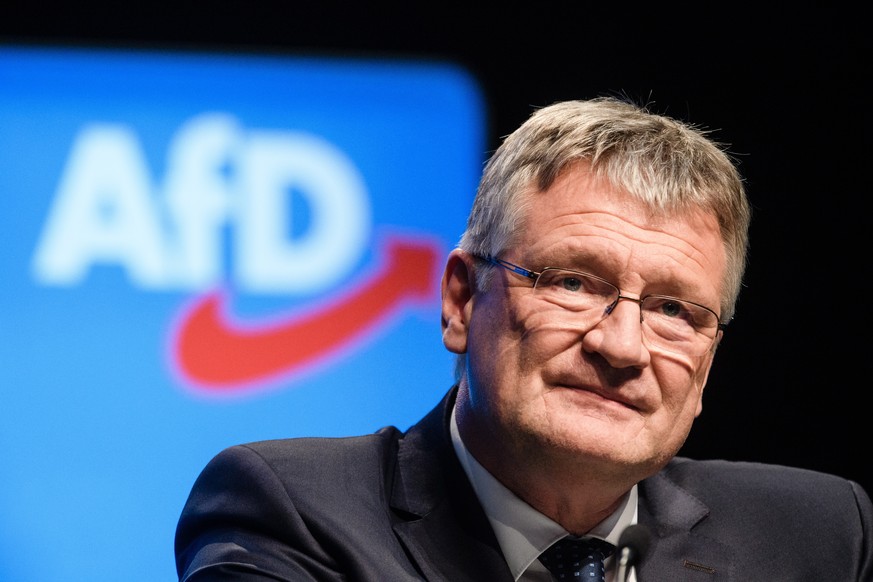 epa08035147 Alternative for Germany party (AfD) co-chairman Joerg Meuthen gives a speech during the party convention of the German right-wing &#039;Alternative for Germany&#039; (&#039;Alternative fue ...