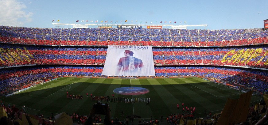 Schlicht und einfach grandios: die Verabschiedung von Xavi im Camp Nou.