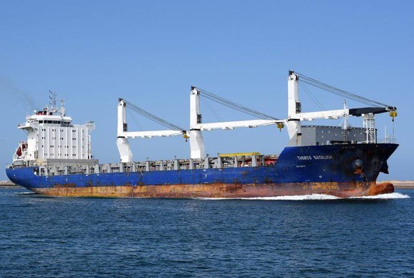 Soll Mitte Jahr Waffen nach Saudi-Arabien transportiert haben: Der vom Bund mit Bürgschaften subventionierte Frachter Thorco Basilisk