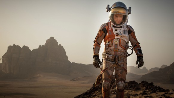 This photo released by 20th Century Fox shows Matt Damon in a scene from the film, &quot;The Martian.&quot; (Aidan Monaghan/20th Century Fox via AP)