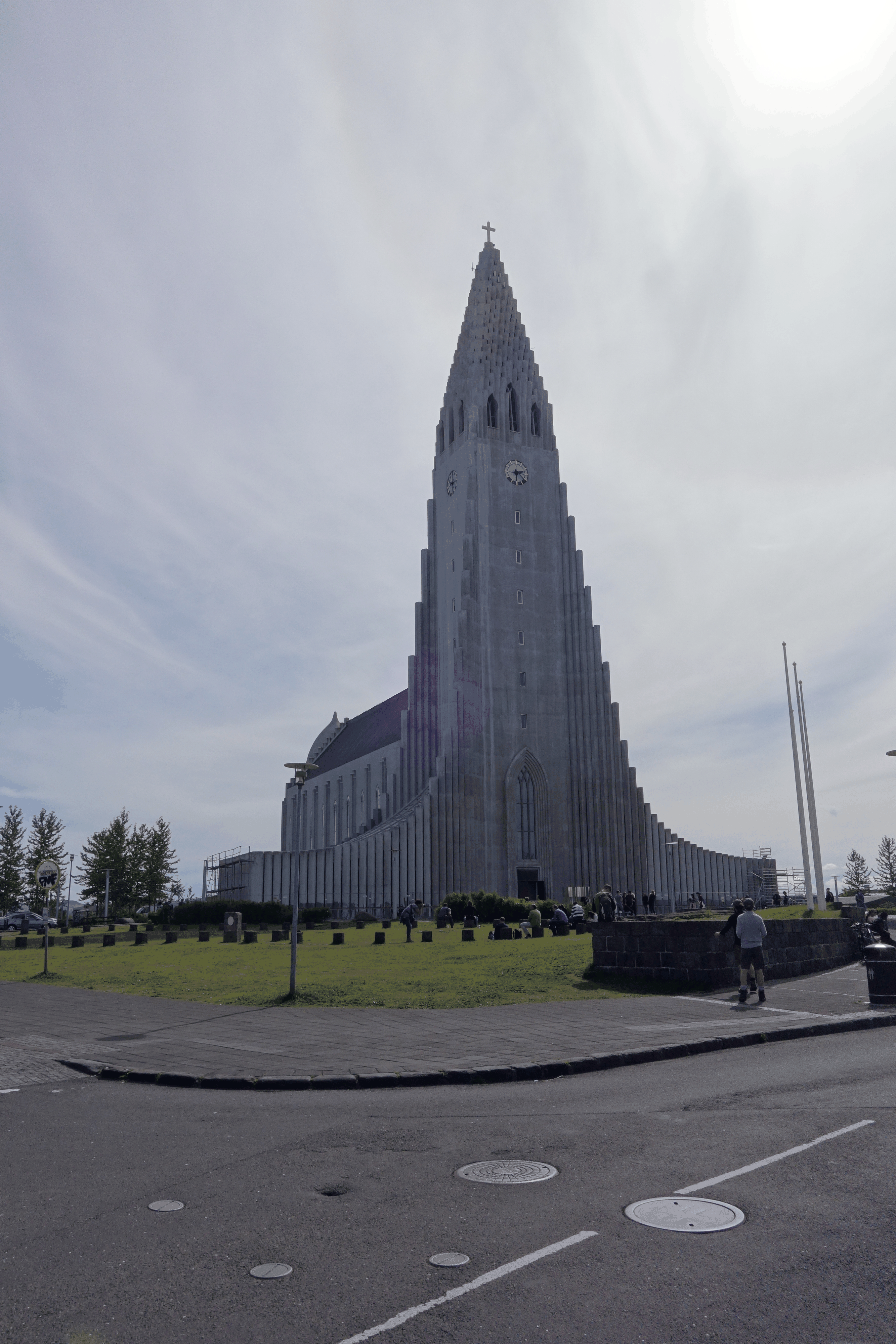 Das Wahrzeichen Reykjavíks: Die Hallgrímskirkja.