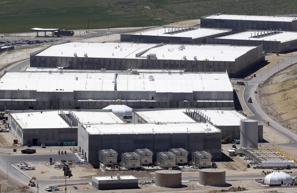 NSA&#039;s Utah Data Center is shown Thursday, June 6, 2013, in Bluffdale, Utah. The government is secretly collecting the telephone records of millions of U.S. customers of Verizon under a top-secret ...