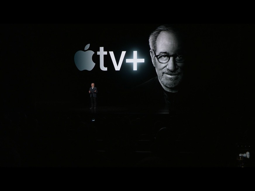 «Das ist mein erstes Mal bei Apple», scherzte Kultregisseur Steven Spielberg.
